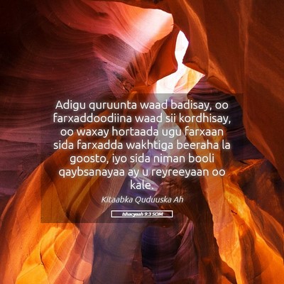 Picture 05 - Ishacyaah 9:3 SOM - Adigu quruunta waad badisay, oo farxaddoodiina - Bible Verse Picture