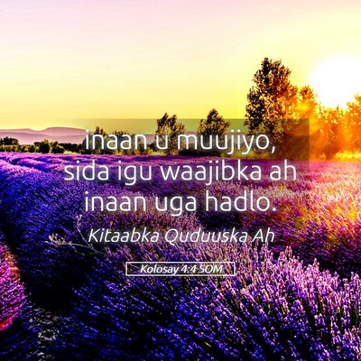 Picture 05 - Kolosay 4:4 SOM - inaan u muujiyo, sida igu waajibka ah inaan uga - Bible Verse Picture