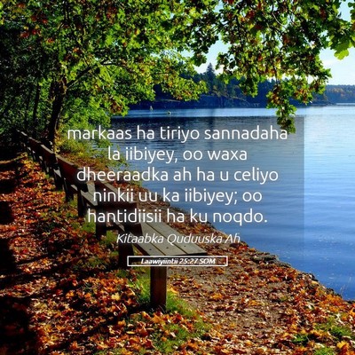 Picture 05 - Laawiyiintii 25:27 SOM - markaas ha tiriyo sannadaha la iibiyey, oo waxa - Bible Verse Picture