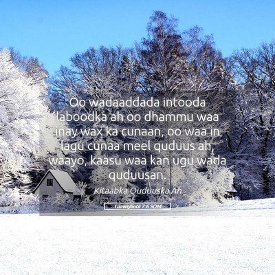 Picture 05 - Laawiyiintii 7:6 SOM - Oo wadaaddada intooda laboodka ah oo dhammu waa - Bible Verse Picture