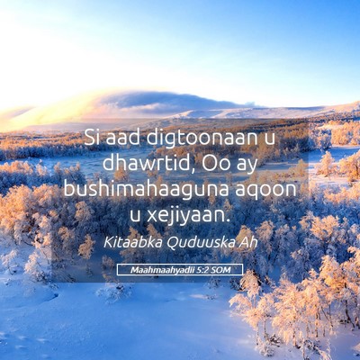 Picture 05 - Maahmaahyadii 5:2 SOM - Si aad digtoonaan u dhawrtid, Oo ay - Bible Verse Picture