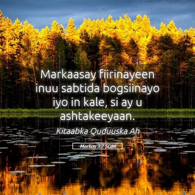 Picture 05 - Markos 3:2 SOM - Markaasay fiirinayeen inuu sabtida bogsiinayo iyo - Bible Verse Picture