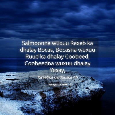 Picture 05 - Matayos 1:5 SOM - Salmoonna wuxuu Raxab ka dhalay Bocas, Bocasna - Bible Verse Picture