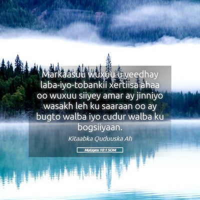 Picture 05 - Matayos 10:1 SOM - Markaasuu wuxuu u yeedhay laba-iyo-tobankii - Bible Verse Picture