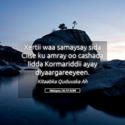 Picture 05 - Matayos 26:19 SOM - Xertii waa samaysay sida Ciise ku amray oo - Bible Verse Picture