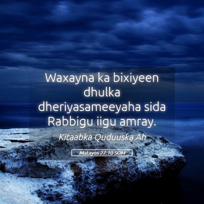Picture 05 - Matayos 27:10 SOM - Waxayna ka bixiyeen dhulka dheriyasameeyaha sida - Bible Verse Picture