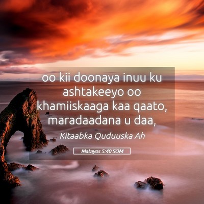 Picture 05 - Matayos 5:40 SOM - oo kii doonaya inuu ku ashtakeeyo oo khamiiskaaga - Bible Verse Picture
