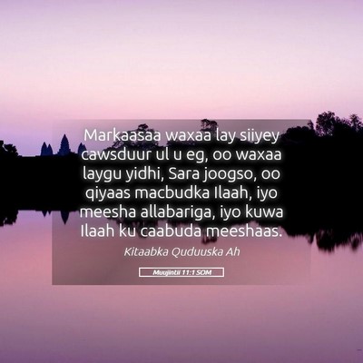 Picture 05 - Muujintii 11:1 SOM - Markaasaa waxaa lay siiyey cawsduur ul u eg, oo - Bible Verse Picture