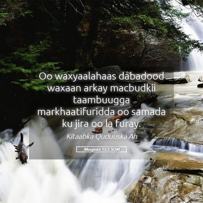 Picture 05 - Muujintii 15:5 SOM - Oo waxyaalahaas dabadood waxaan arkay macbudkii - Bible Verse Picture