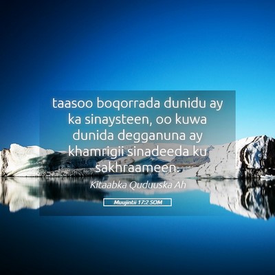 Picture 05 - Muujintii 17:2 SOM - taasoo boqorrada dunidu ay ka sinaysteen, oo kuwa - Bible Verse Picture