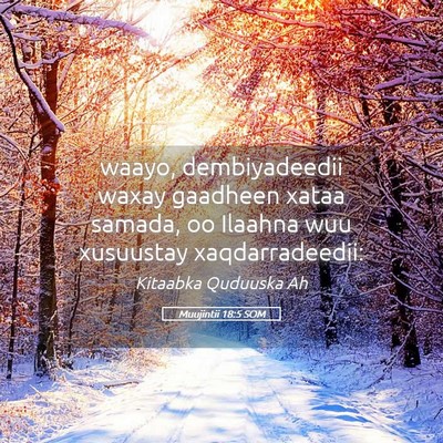 Picture 05 - Muujintii 18:5 SOM - waayo, dembiyadeedii waxay gaadheen xataa samada, - Bible Verse Picture