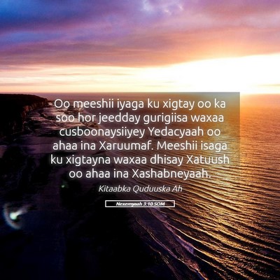Picture 05 - Nexemyaah 3:10 SOM - Oo meeshii iyaga ku xigtay oo ka soo hor jeedday - Bible Verse Picture