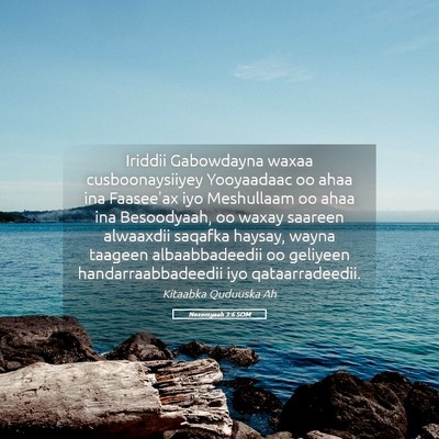 Picture 05 - Nexemyaah 3:6 SOM - Iriddii Gabowdayna waxaa cusboonaysiiyey - Bible Verse Picture
