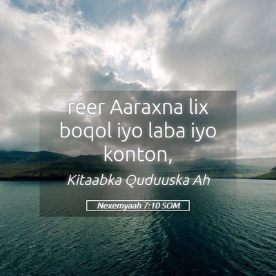 Picture 05 - Nexemyaah 7:10 SOM - reer Aaraxna lix boqol iyo laba iyo - Bible Verse Picture