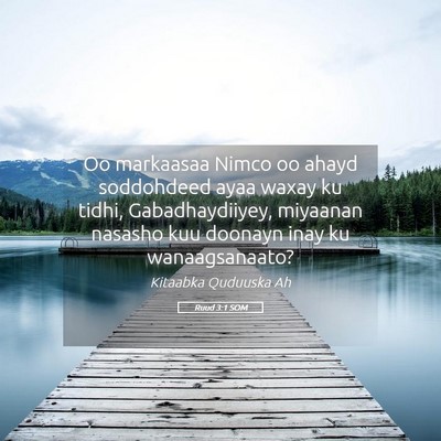 Picture 05 - Ruud 3:1 SOM - Oo markaasaa Nimco oo ahayd soddohdeed ayaa waxay - Bible Verse Picture