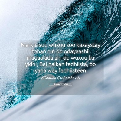 Picture 05 - Ruud 4:2 SOM - Markaasuu wuxuu soo kaxaystay toban nin oo - Bible Verse Picture