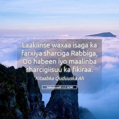 Picture 05 - Sabuurradii 1:2 SOM - Laakiinse waxaa isaga ka farxiya sharciga - Bible Verse Picture