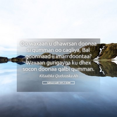 Picture 05 - Sabuurradii 101:2 SOM - Oo waxaan u dhawrsan doonaa si qumman oo caqliya, - Bible Verse Picture