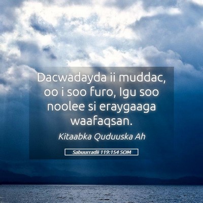 Picture 05 - Sabuurradii 119:154 SOM - Dacwadayda ii muddac, oo i soo furo, Igu soo - Bible Verse Picture