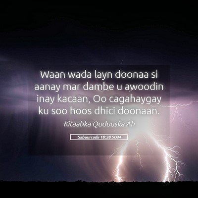 Picture 05 - Sabuurradii 18:38 SOM - Waan wada layn doonaa si aanay mar dambe u - Bible Verse Picture