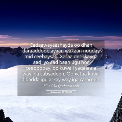 Picture 05 - Sabuurradii 31:11 SOM - Cadaawayaashayda oo dhan daraaddood ayaan waxaan - Bible Verse Picture