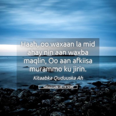 Picture 05 - Sabuurradii 38:14 SOM - Haah, oo waxaan la mid ahay nin aan waxba maqlin, - Bible Verse Picture