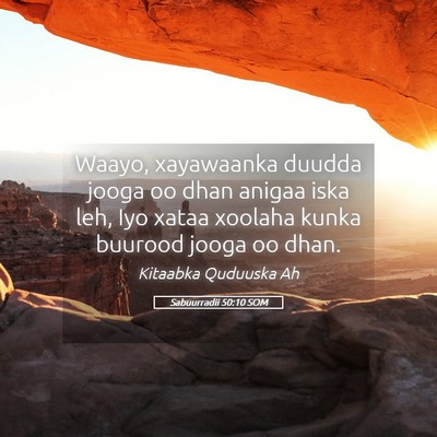 Picture 05 - Sabuurradii 50:10 SOM - Waayo, xayawaanka duudda jooga oo dhan anigaa - Bible Verse Picture