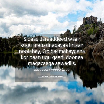 Picture 05 - Sabuurradii 63:4 SOM - Sidaas daraaddeed waan kugu mahadnaqayaa intaan - Bible Verse Picture