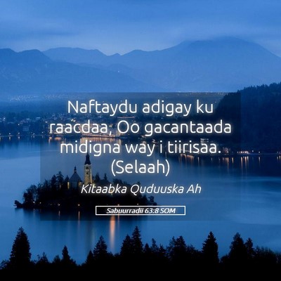Picture 05 - Sabuurradii 63:8 SOM - Naftaydu adigay ku raacdaa, Oo gacantaada midigna - Bible Verse Picture