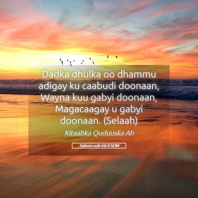 Picture 05 - Sabuurradii 66:4 SOM - Dadka dhulka oo dhammu adigay ku caabudi doonaan, - Bible Verse Picture