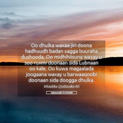 Picture 05 - Sabuurradii 72:16 SOM - Oo dhulka waxaa jiri doona hadhuudh badan xagga - Bible Verse Picture