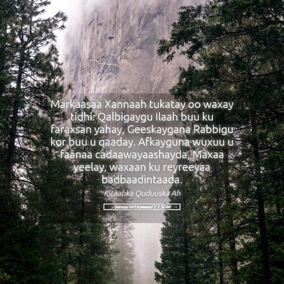 Picture 05 - Samuu'eel Kowaad 2:1 SOM - Markaasaa Xannaah tukatay oo waxay tidhi: - Bible Verse Picture