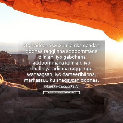 Picture 05 - Samuu'eel Kowaad 8:16 SOM - Oo haddana wuxuu idinka qaadan doonaa raggiinna - Bible Verse Picture