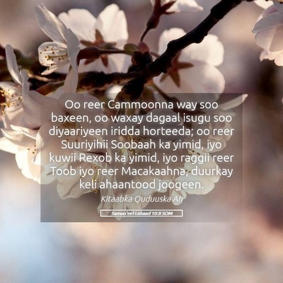 Picture 05 - Samuu'eel Labaad 10:8 SOM - Oo reer Cammoonna way soo baxeen, oo waxay dagaal - Bible Verse Picture