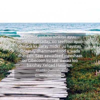 Picture 05 - Samuu'eel Labaad 2:16 SOM - Oo mid waluba ninkiisii ayuu madaxa qabsaday, oo - Bible Verse Picture