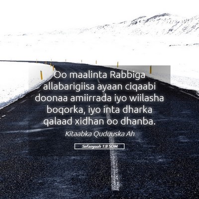 Picture 05 - Sefanyaah 1:8 SOM - Oo maalinta Rabbiga allabarigiisa ayaan ciqaabi - Bible Verse Picture