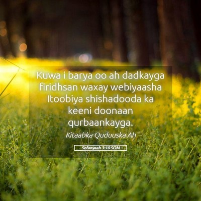 Picture 05 - Sefanyaah 3:10 SOM - Kuwa i barya oo ah dadkayga firidhsan waxay - Bible Verse Picture