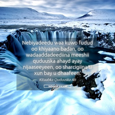 Picture 05 - Sefanyaah 3:4 SOM - Nebiyadeedu waa kuwo fudud oo khiyaano badan, oo - Bible Verse Picture
