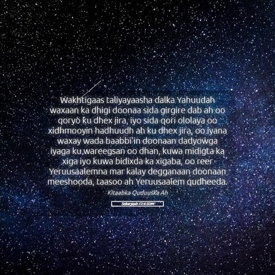 Picture 05 - Sekaryaah 12:6 SOM - Wakhtigaas taliyayaasha dalka Yahuudah waxaan ka - Bible Verse Picture