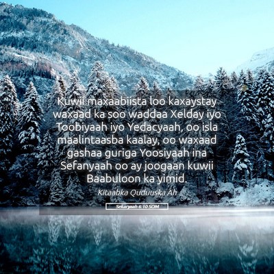 Picture 05 - Sekaryaah 6:10 SOM - Kuwii maxaabiista loo kaxaystay waxaad ka soo - Bible Verse Picture