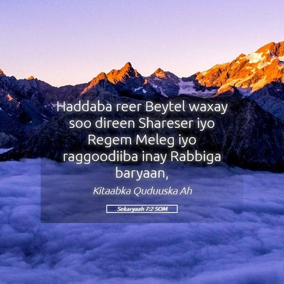 Picture 05 - Sekaryaah 7:2 SOM - Haddaba reer Beytel waxay soo direen Shareser iyo - Bible Verse Picture