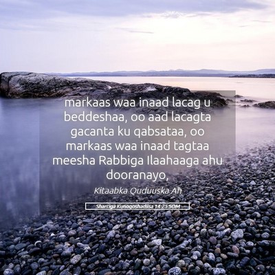 Picture 05 - Sharciga Kunoqoshadiisa 14:25 SOM - markaas waa inaad lacag u beddeshaa, oo aad - Bible Verse Picture