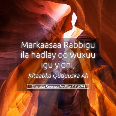 Picture 05 - Sharciga Kunoqoshadiisa 2:2 SOM - Markaasaa Rabbigu ila hadlay oo wuxuu igu - Bible Verse Picture