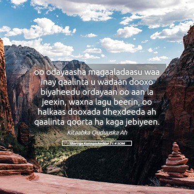 Picture 05 - Sharciga Kunoqoshadiisa 21:4 SOM - oo odayaasha magaaladaasu waa inay qaalinta u - Bible Verse Picture