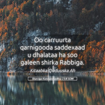 Picture 05 - Sharciga Kunoqoshadiisa 23:8 SOM - Oo carruurta qarnigooda saddexaad u dhalataa ha - Bible Verse Picture