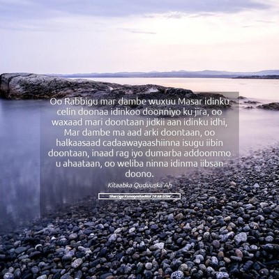 Picture 05 - Sharciga Kunoqoshadiisa 28:68 SOM - Oo Rabbigu mar dambe wuxuu Masar idinku celin - Bible Verse Picture