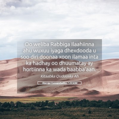 Picture 05 - Sharciga Kunoqoshadiisa 7:20 SOM - Oo weliba Rabbiga Ilaahiinna ahu wuxuu iyaga - Bible Verse Picture