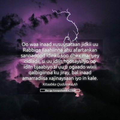 Picture 05 - Sharciga Kunoqoshadiisa 8:2 SOM - Oo waa inaad xusuusataan jidkii uu Rabbiga - Bible Verse Picture