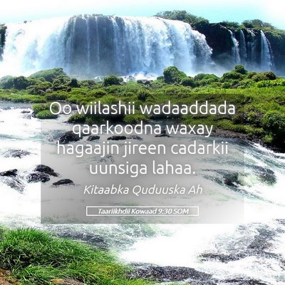 Picture 05 - Taariikhdii Kowaad 9:30 SOM - Oo wiilashii wadaaddada qaarkoodna waxay hagaajin - Bible Verse Picture