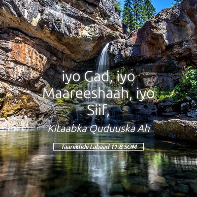 Picture 05 - Taariikhdii Labaad 11:8 SOM - iyo Gad, iyo Maareeshaah, iyo - Bible Verse Picture